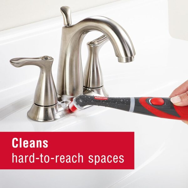 Rubbermaid Reveal Power Scrubber, Grout & Tile Bathroom Cleaner, Shower Cleaner, and Bathtub Cleaner, Multi-Purpose Scrub Brush