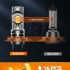 SEALIGHT H7 LED Headlight Bulbs, 32000 Lumens 800% Brighter 6500K Cool White Led Bulbs, All-in-One Mini Size H7 Lights with Fan, Plug and Play, Halogen Replacement, Pack of 2