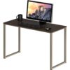 SHW Mission 32-Inch Home Office Computer Desk, 81 x 40 cm, Espresso