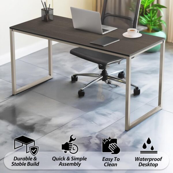 SHW Mission 32-Inch Home Office Computer Desk, 81 x 40 cm, Espresso