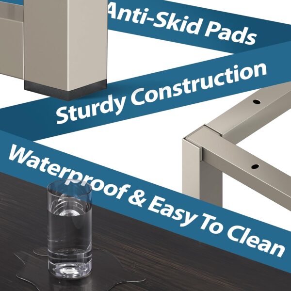 SHW Mission 32-Inch Home Office Computer Desk, 81 x 40 cm, Espresso