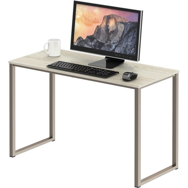 SHW Mission 32-Inch Home Office Computer Desk, 81 x 40 cm, Maple