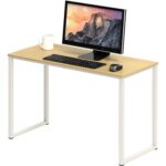 SHW Mission 32-Inch Home Office Computer Desk, 81 x 40 cm, Oak