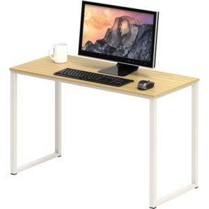 SHW Mission 32-Inch Home Office Computer Desk, 81 x 40 cm, Oak