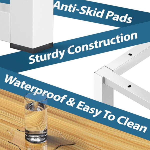 SHW Mission 32-Inch Home Office Computer Desk, 81 x 40 cm, Oak