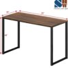 SHW Mission 32-Inch Home Office Computer Desk, 81 x 40 cm, Walnut