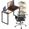 SHW Mission 32-Inch Home Office Computer Desk, 81 x 40 cm, Walnut