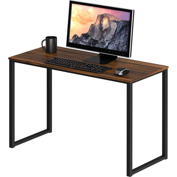SHW Mission 32-Inch Home Office Computer Desk, 81 x 40 cm, Walnut