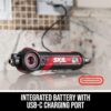 SKIL Twist 2.0 Rechargeable 4V Screwdriver with Pivoting Head, Torque Setting, USB-C Charging Cable, 28 PC Bit Set & Carrying Case- SD5619-02