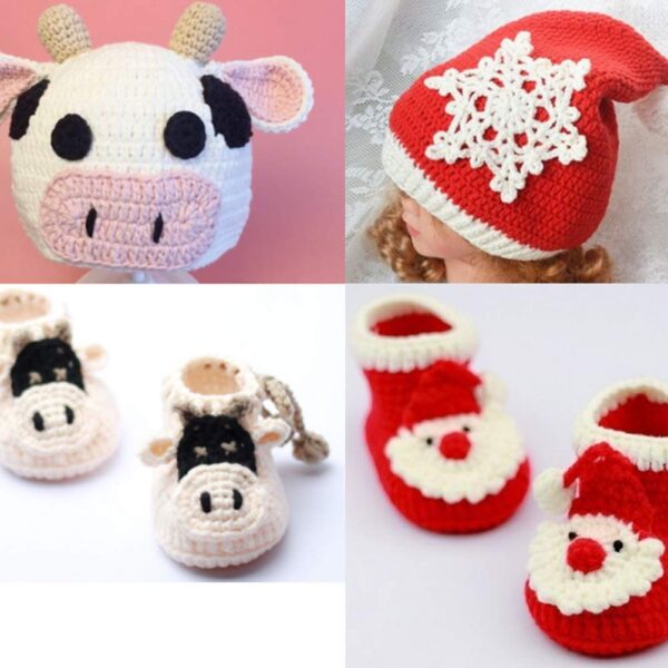 SUMAJU 14 Pieces Aluminum Crochet Hooks, Multicolor Knitting Needles Craft Making Tool Yarn Set 2mm-10mm Stocking Stuffer