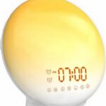 Sunrise Alarm Clock Wake up Light, Smart Sleep Alarm Clock for Kids Adults, Sunrise Sunset Simulation, 7 Natural Sound Machine,FM Radio, Bedroom Decor Sleep Aid for Hard Sleepers