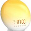 Sunrise Alarm Clock Wake up Light, Smart Sleep Alarm Clock for Kids Adults, Sunrise Sunset Simulation, 7 Natural Sound Machine,FM Radio, Bedroom Decor Sleep Aid for Hard Sleepers