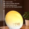 Sunrise Alarm Clock Wake up Light, Smart Sleep Alarm Clock for Kids Adults, Sunrise Sunset Simulation, 7 Natural Sound Machine,FM Radio, Bedroom Decor Sleep Aid for Hard Sleepers