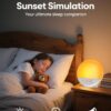 Sunrise Alarm Clock Wake up Light, Smart Sleep Alarm Clock for Kids Adults, Sunrise Sunset Simulation, 7 Natural Sound Machine,FM Radio, Bedroom Decor Sleep Aid for Hard Sleepers