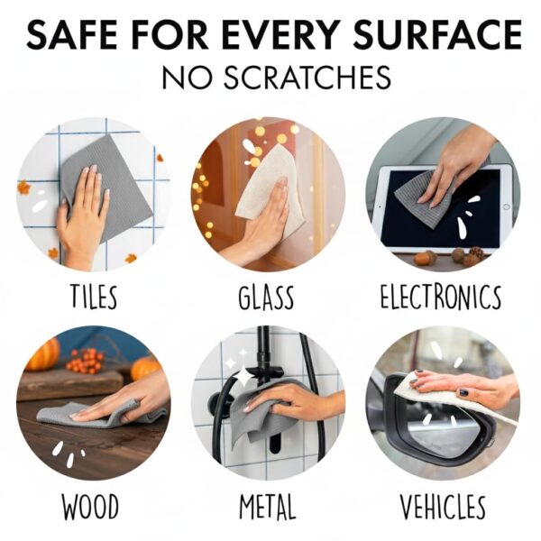 SUPERSCANDI 10 Pack Swedish Dish Cloths for Kitchen - 100% Biodegradable & Compostable | Washable Kitchen Cloths, Food-Safe & Without Plastic - Reusable Paper Towel for Any...