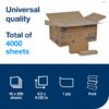 Tork Universal MK520A Multifold Paper Hand Towel, 1-Ply, 9.5" Width x 9.13" Length, Natural, (Case of 16 Packs, 250 per Pack, 4,000 Towels)