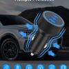 USB C Car Charger, 3-Port 67W Super Fast Charging Dual USB-C & USB-A Car Charger Accessories Cigarette Lighter Adapter for iPhone 17 16e 16 15 14 13 12 11 Pro Max, iPad, Galaxy,...