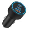 USB C Car Charger, 3-Port 67W Super Fast Charging Dual USB-C & USB-A Car Charger Accessories Cigarette Lighter Adapter for iPhone 17 16e 16 15 14 13 12 11 Pro Max, iPad, Galaxy,...