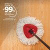 Vileda EasyWring Mop Head Refill (Pack of 1) | Machine Washable & Reusable Mop Refills | Spin Mop Replacement Head | Safe and Effective on All Floor Types | Use for Mopping or...