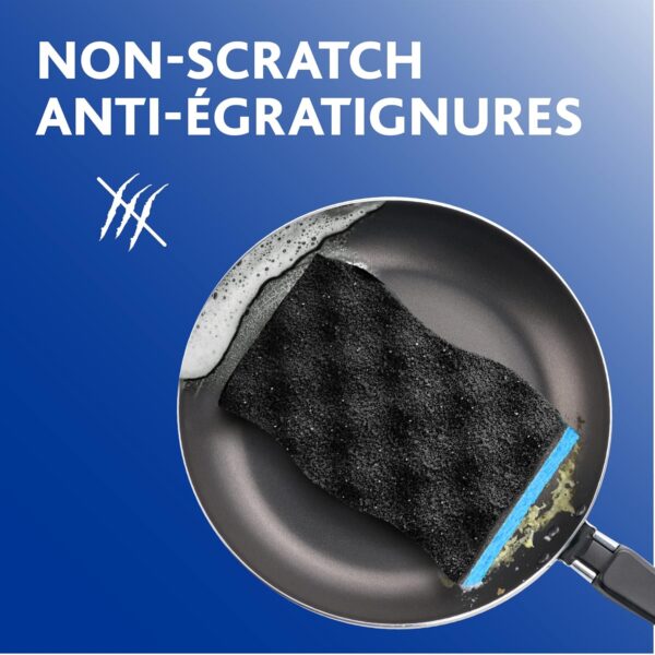 Vileda Scrunge Heavy Duty Non-Scratch Scrub Sponge (Pack of 4) | Rinses Clean, Stays Fresh Longer | Durable & Long-Lasting | Dishwasher Safe