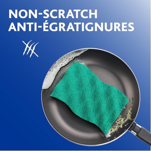 Vileda Scrunge Multi-Use Non-Scratch Scrub Sponge (Pack of 16) | Rinses Clean, Stays Fresh Longer | Durable & Long-Lasting | Dishwasher Safe