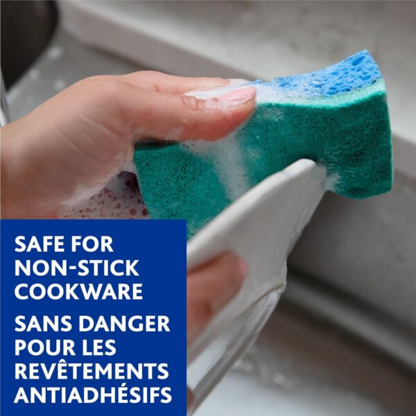 Vileda Scrunge Multi-Use Non-Scratch Scrub Sponge (Pack of 16) | Rinses Clean, Stays Fresh Longer | Durable & Long-Lasting | Dishwasher Safe