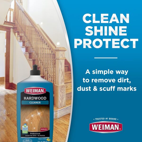 Weiman Hardwood Floor Cleaner - Professional Quality, Streak-Free Finish - 32 fl oz