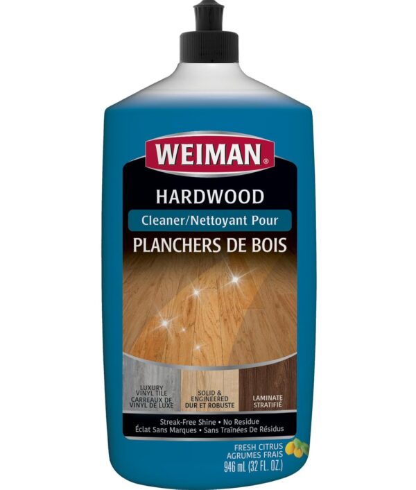 Weiman Hardwood Floor Cleaner - Professional Quality, Streak-Free Finish - 32 fl oz